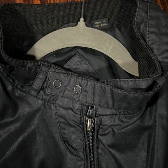 MEMBERSONLY XLT 90s Retro Bomber Jacket Black Classic Fit Streetwear - Picture 5 of 6